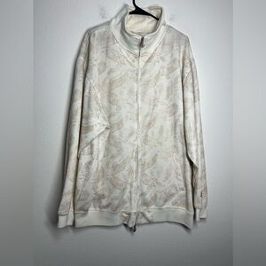 Vintage Karl Kani Polyester Track Jacket  3XL White Gold 90s Sport Men